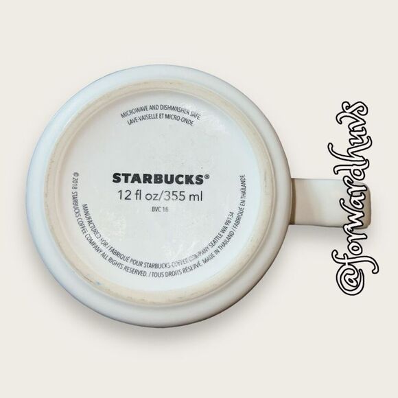 2018 Starbucks Mermaid 12 Ounce Ceramic Mug - Picture 6 of 8